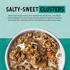 Purely Elizabeth close-up of crunchy granola clusters highlighting texture and richness