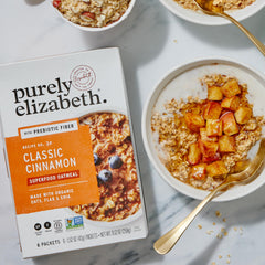 Purely Elizabeth close-up of quinoa amaranth chia flax texture and nutrient benefit