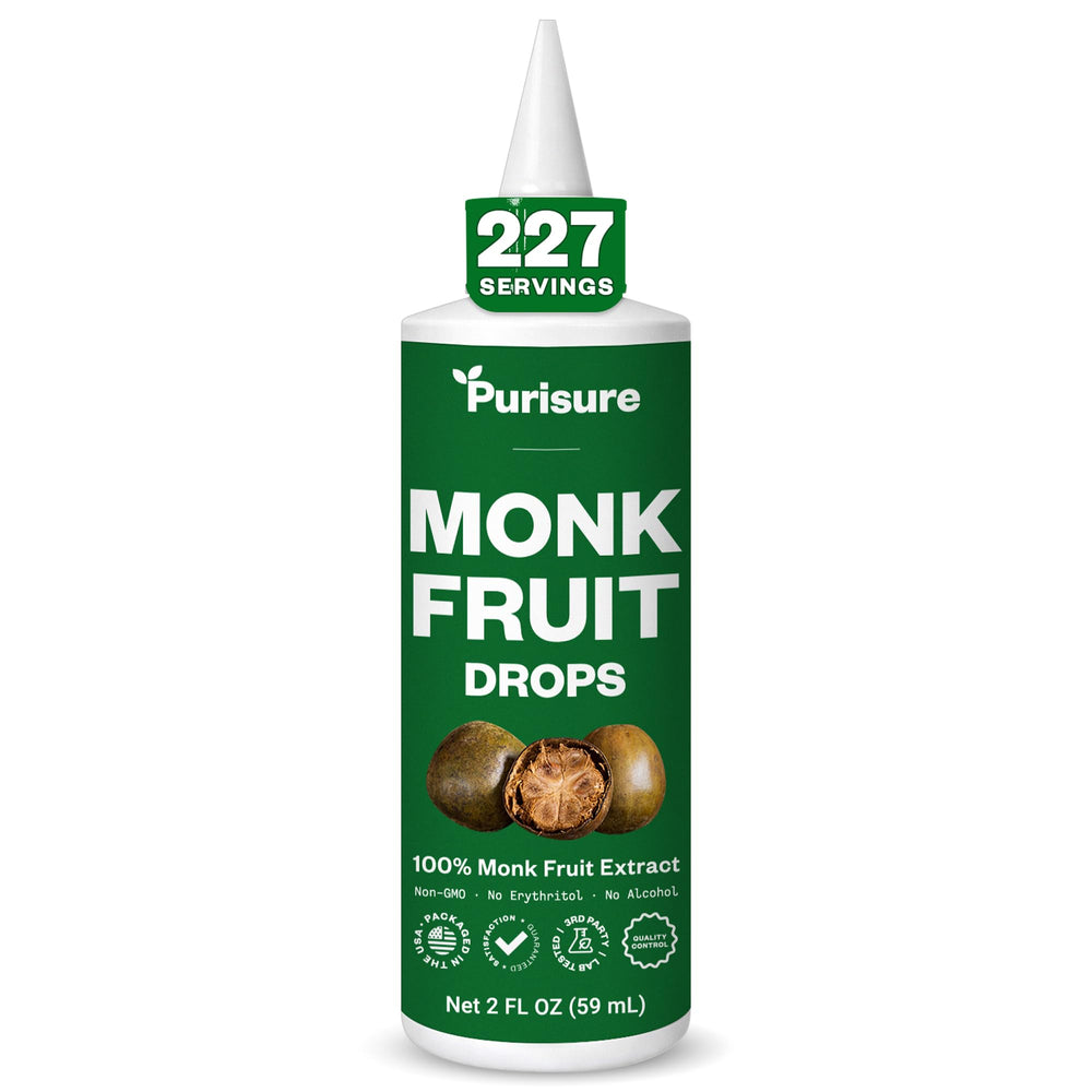 Purisure bottle front packaging showing label and compact size benefit