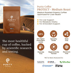 PURITY COFFEE close-up of honey-processed beans highlighting texture and quality