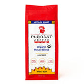 Puroast front packaging showing label and medium roast benefits