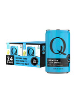 Q MIXERS club soda front pack showing clean design and single-serve convenience