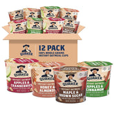 Quaker front packaging showing variety pack and quick breakfast convenience