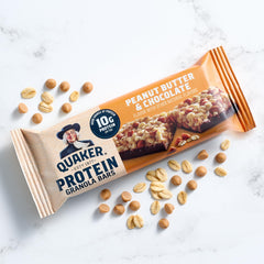 Quaker individually wrapped bar held in hand for grab-and-go convenience