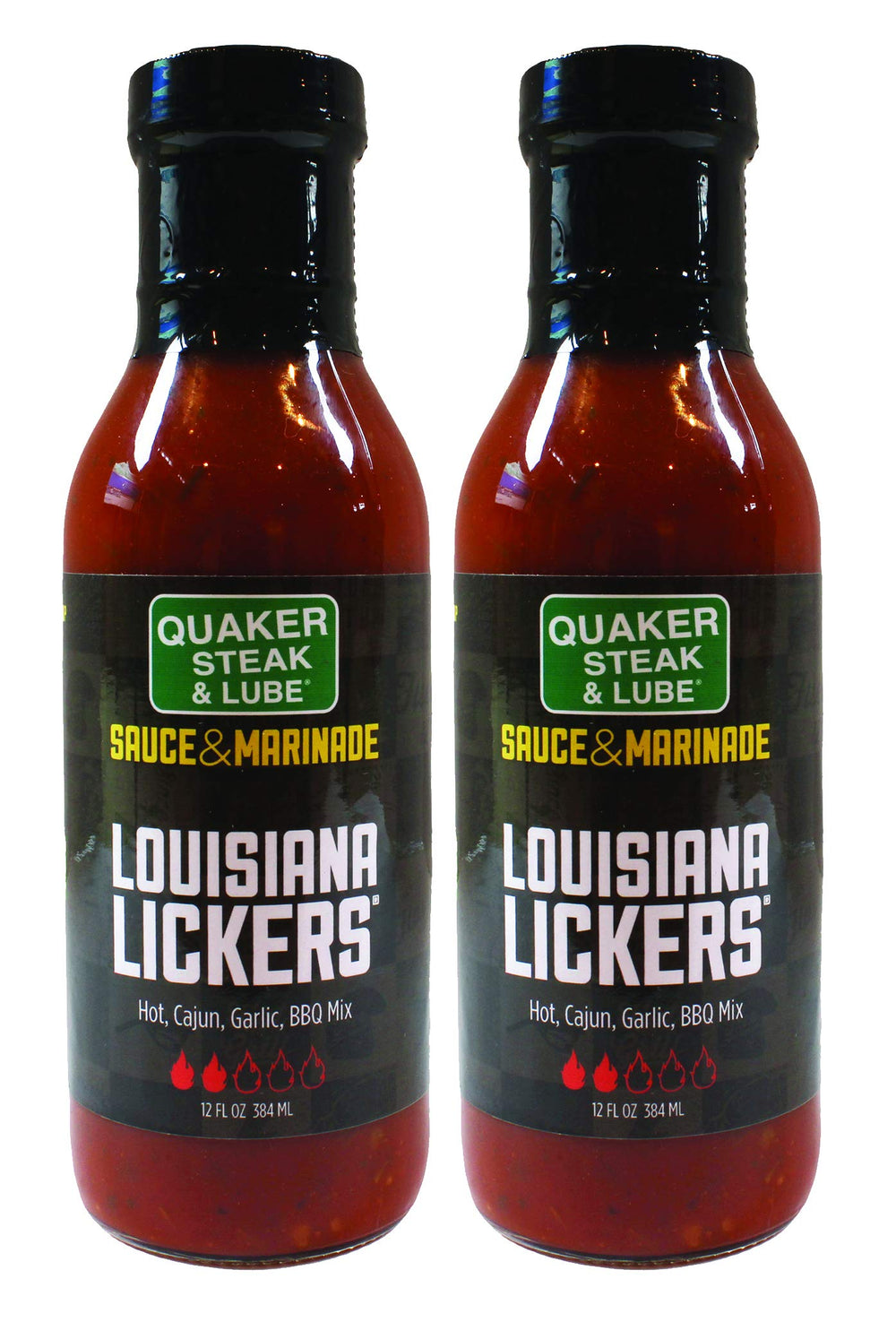 Quaker Steak & Lube front bottles showing label and two-bottle value for consistent restaurant flavor