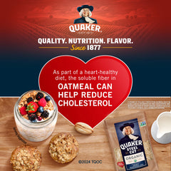 Quaker open resealable bag displaying contents and convenience of airtight zipper for freshness