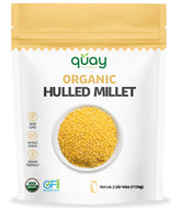 Quay Naturals front package of organic millet showing clear labeling and pantry-ready convenience
