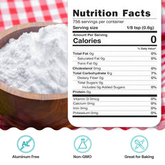 Quay Naturals powder close-up texture illustrating fine, uniform grains for even baking