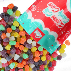 QUEEN CITY CANDY CAVE close-up of sugar-dusted gumdrop texture highlighting freshness