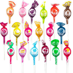 QUEEN CITY CANDY CAVE individually wrapped mini lollipops arranged to show hygiene and easy distribution