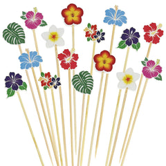 R1chyK1ng front pack of 200 hibiscus picks adds instant tropical decor