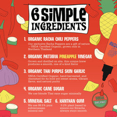 Racha Organics sriracha texture close-up showing rich pepper consistency and depth