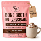 Rae Basics front packaging showing starter cup and chocolate benefit