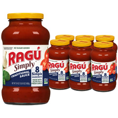 RAGÚ jar front packaging showing label and jar size for quick identification and trust