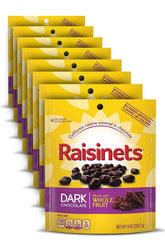 Raisinets front packaging showing resealable bag and branding for easy storage