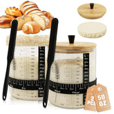 rakovar jar front view showing clear glass and wooden lid, brand quality visible