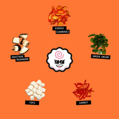 Ramen Bae close-up of dehydrated vegetables highlighting crisp texture