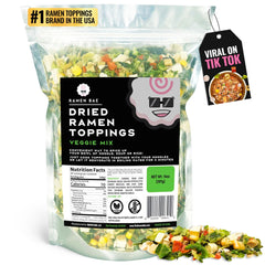 Ramen Bae front packaging showing veggie mix and low-sodium benefit