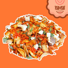 Ramen Bae mix sprinkled on ramen bowl adding flavor and crunch
