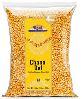 Rani Brand front packaging of 64oz chana dal showing product name and weight
