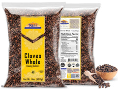 Rani Brand cloves in wooden spoon ready for cooking with robust aroma