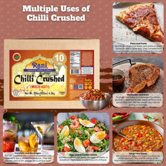 Rani Brand close-up of pizza-cut flakes showing texture and bright color for flavor