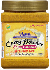 Rani Brand jar front view highlighting extra hot label and size
