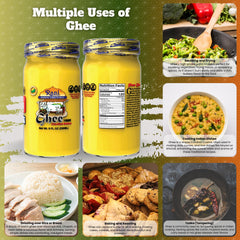 Rani Brand ghee open jar texture revealing handcrafted butter oil