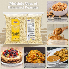 close-up of Rani Brand peanut kernels highlighting clean skinless texture