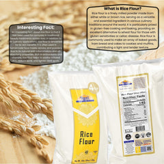 Rani Brand bowl and spoon with flour ready to use, convenient prep benefit