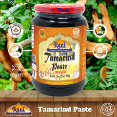 Rani Brand tamarind paste in bowl ready for cooking, demonstrating quick use