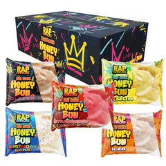 RAP SNACKS front packaging showing assorted honey buns for quick shelf recognition