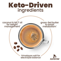 Rapid Fire with grass-fed butter and MCT oil ingredients showing natural fat sources benefit