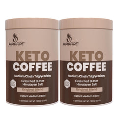 Rapid Fire front packaging showing two canisters and month supply benefit