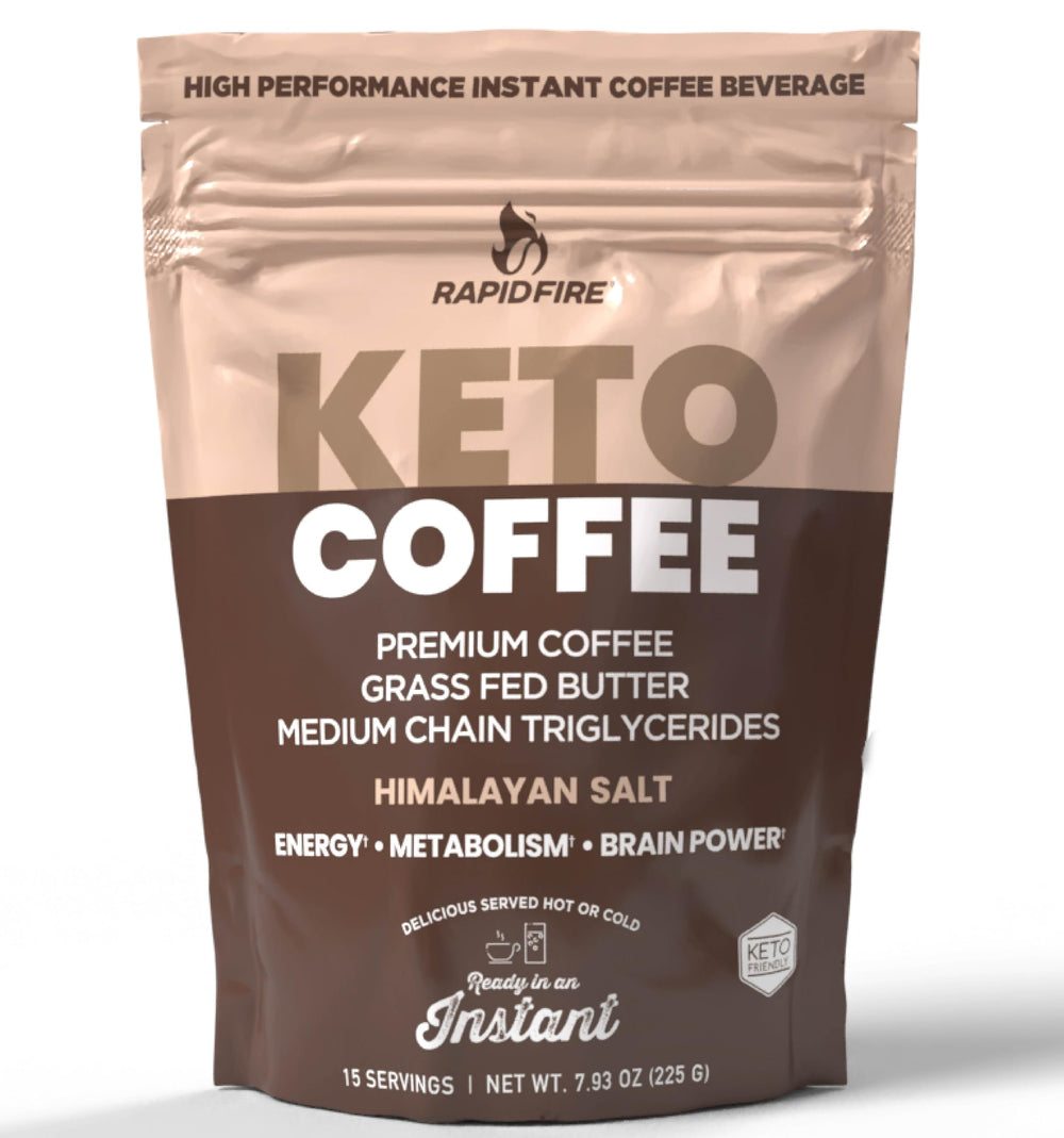 Rapid Fire front packaging showing servings and benefits