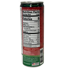 RAT BASTARD can side label details highlighting ingredients and calorie-free benefit
