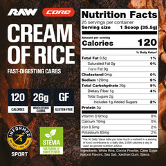 RAW open tub with scoop showing powder ready to mix for instant fueling