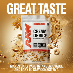 RAW prepared bowl of honey nut cereal providing ready-to-eat energy