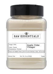 Raw Essentials front packaging showing bottle and label for pantry convenience