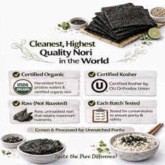 rawnori stacked sheets displayed from the side to illustrate thinness and uniform quality