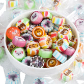 RBBZ Party front packaging showing 1 lb bulk bag and colorful animal candies