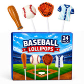 RBBZ Party front packaging showing 24 baseball lollipops for easy party distribution