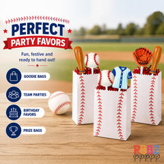 RBBZ Party lollipops inside a goodie bag illustrating perfect favor fit