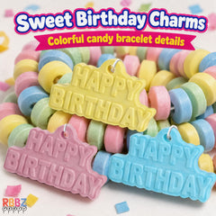 RBBZ Party close-up of birthday charm detail highlighting fun design
