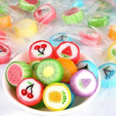 RBBZ Party front packaging showing 1 lb bag and colorful fruit slices for event use