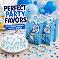 RBBZ Party individually wrapped bracelets stacked to show freshness and convenient distribution at events
