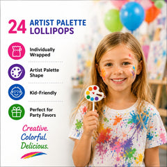 RBBZ Party close-up of hand-decorated lollipop detail highlighting playful design and appeal