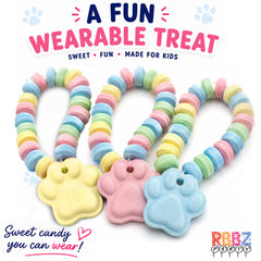 RBBZ Party bracelet worn on a child's wrist, wearable party fun