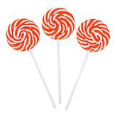 RBBZ Party front packaging showing 24 individually wrapped red swirl lollipops for easy display
