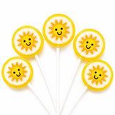 RBBZ Party front packaging showing 30-count sun lollipops for themed parties